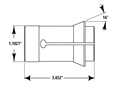 S20-HM Collet 0.429 Circular Round Serrated